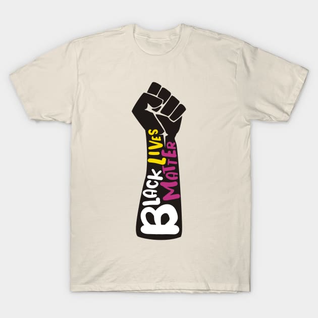 Black Lives Matter Fist T-Shirt by ForTheFuture